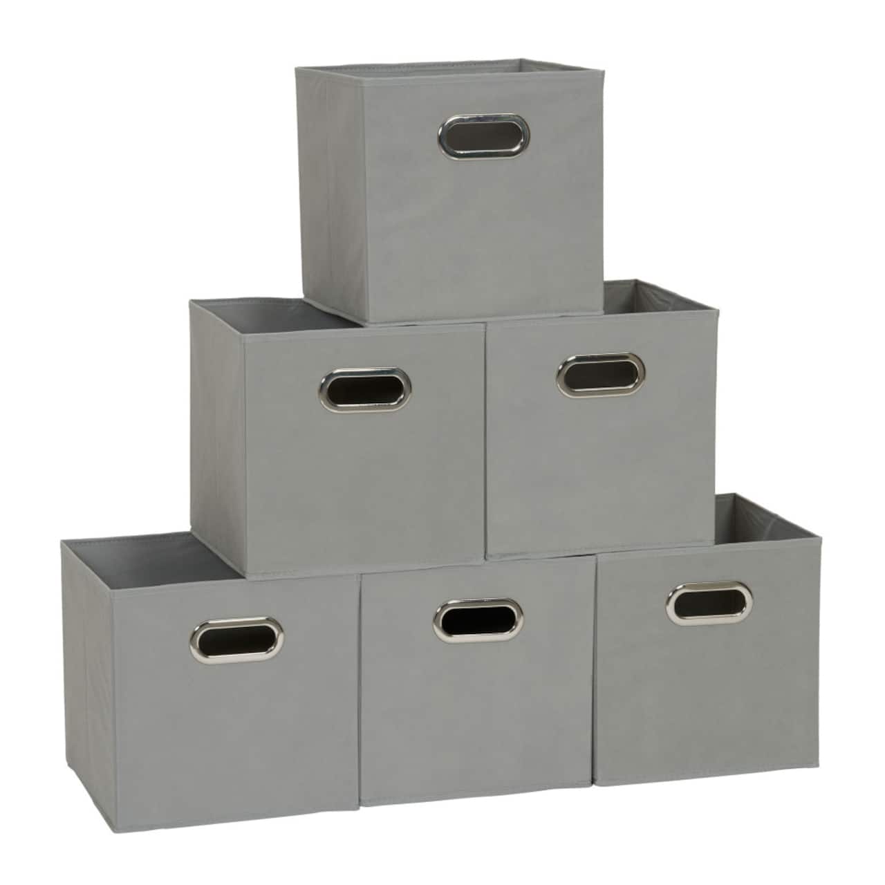 6 Pack Household Essentials 11" Fabric Storage Bins